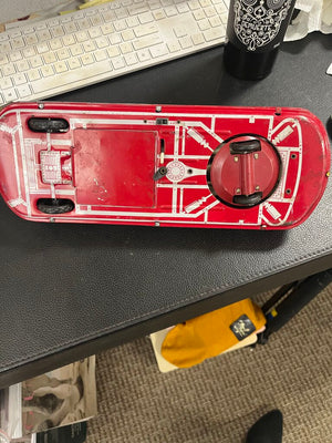 Vintage Astronef Electronic Spaceship Tin Toy