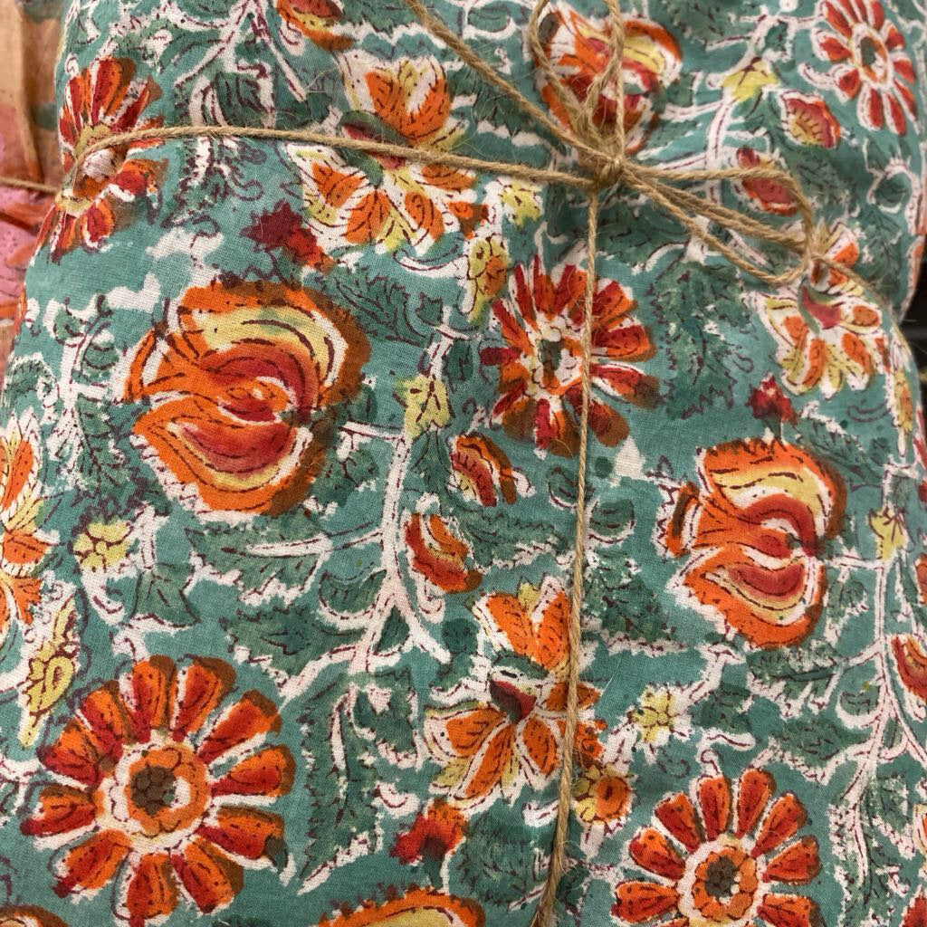 Indian Floral Cotton Fabric (10 Yards) ($30 Each)