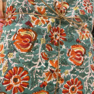 Indian Floral Cotton Fabric (10 Yards) ($30 Each)