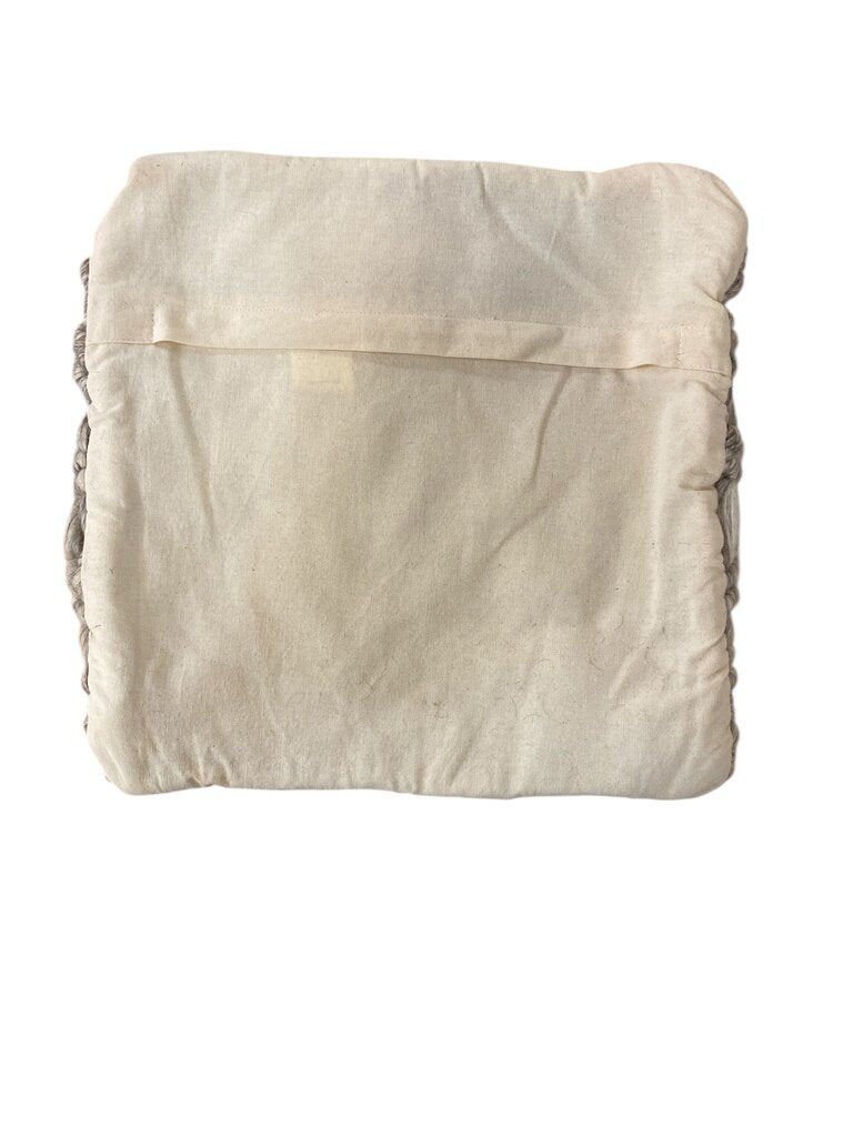 CB2 Esther Grey Knit Pillow Cover 16"