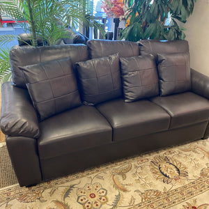Faux Leather Sofa