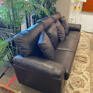 Faux Leather Sofa