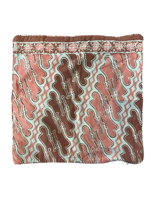 Indonesian Batik Pillow Cover 21" (Pair) Pink Toned