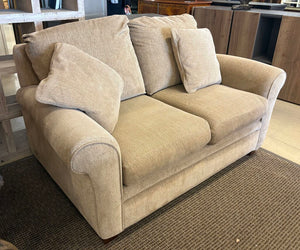 Lazy Boy Tan Corduroy Love Seat w/ Pillows