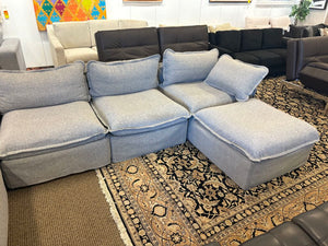 Anahei 4 Seater Ash Sectional Sofa (6Pcs)