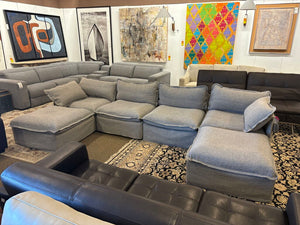Anahei 4 Seater Ash Sectional Sofa (6Pcs)