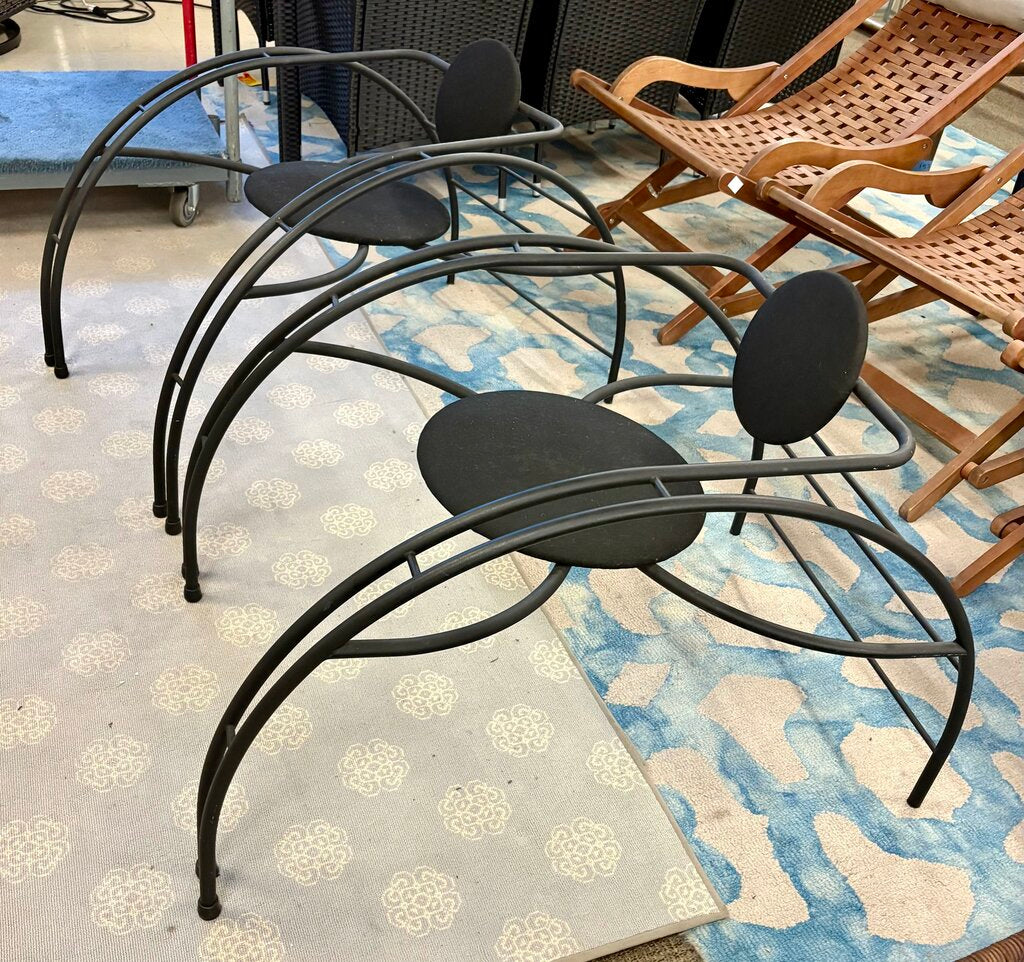 MCM Les Amisca Style Black Spider Chair