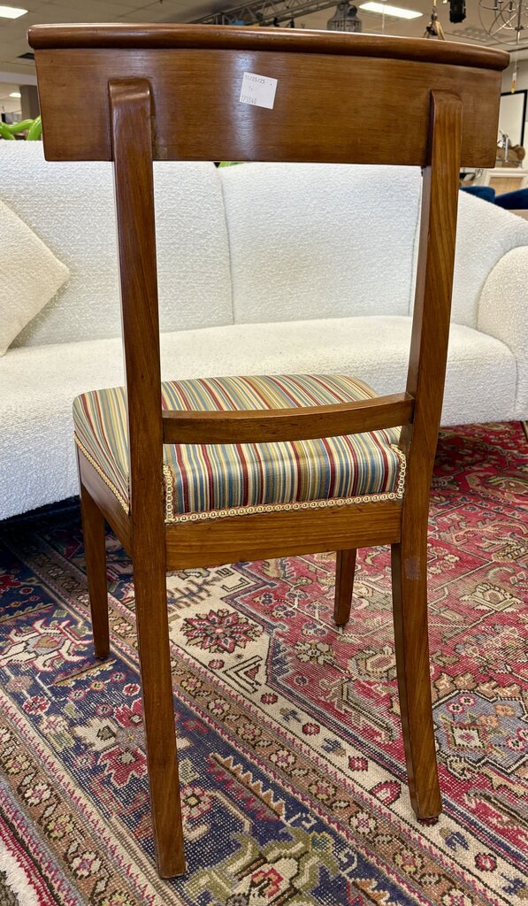 Late 19th C. French Biedermeier Cherrywood Directoire Style Dining Chair Set (6Pcs)