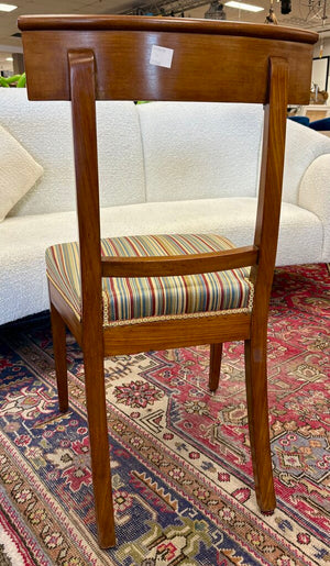 Late 19th C. French Biedermeier Cherrywood Directoire Style Dining Chair Set (6Pcs)
