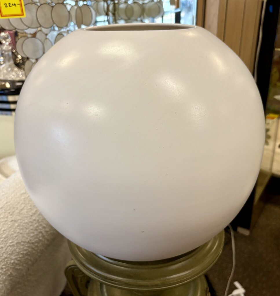 ASA Germany White Ceramic Spherical Vase 92291