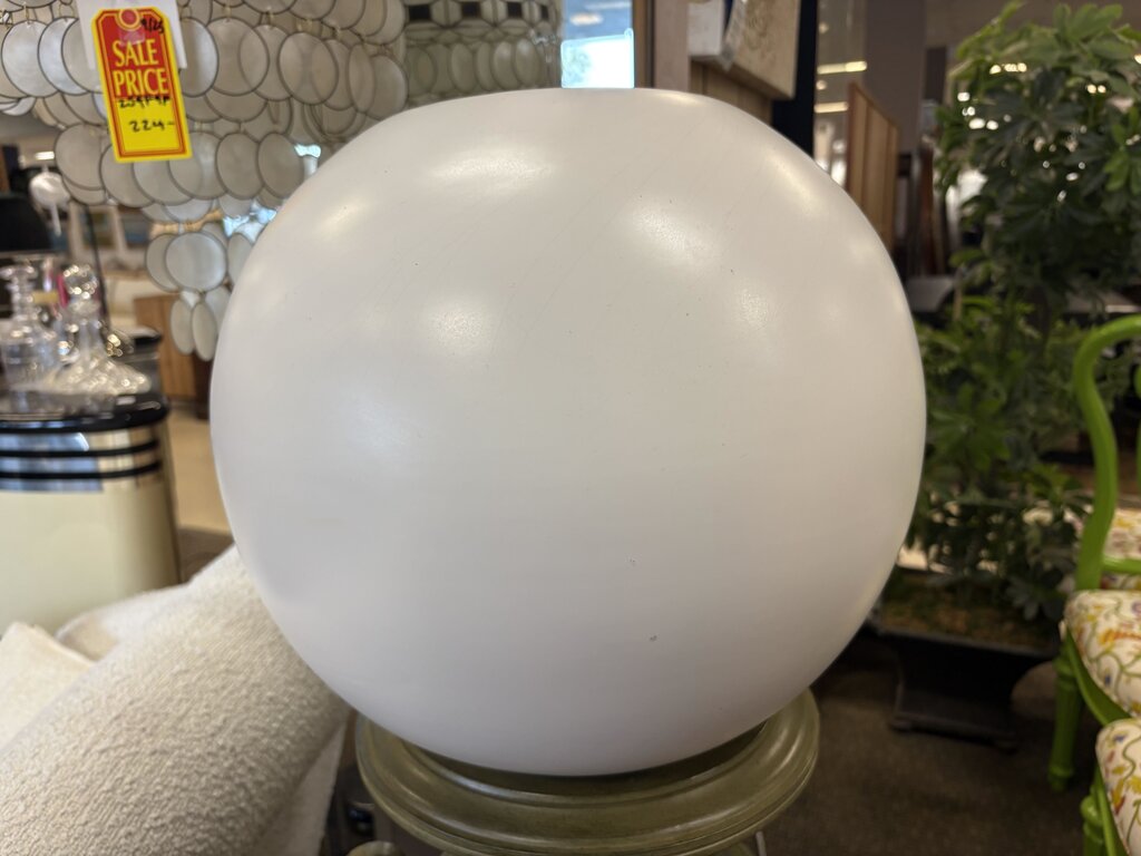 ASA Germany White Ceramic Spherical Vase 92291