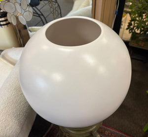 ASA Germany White Ceramic Spherical Vase 92291