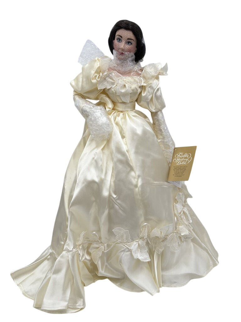 Franklin Heirloom Dolls Scarlett O'Hara's Wedding Dress 22" Mint in Box by Miss Daisy's Consignment & Auction House