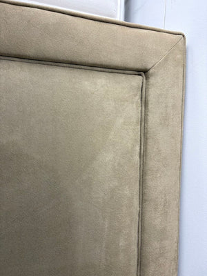 Restoration Hardware Huntington Tan Suede King Head Board