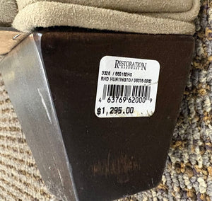 Restoration Hardware Huntington Tan Suede King Head Board
