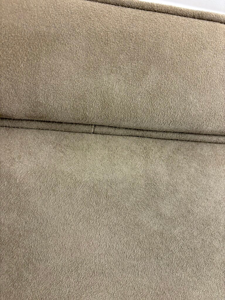 Restoration Hardware Huntington Tan Suede King Head Board
