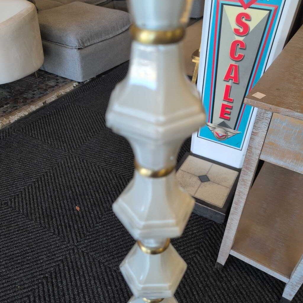 Opalhouse Glass Metal Stacked Floor Lamp Cream White