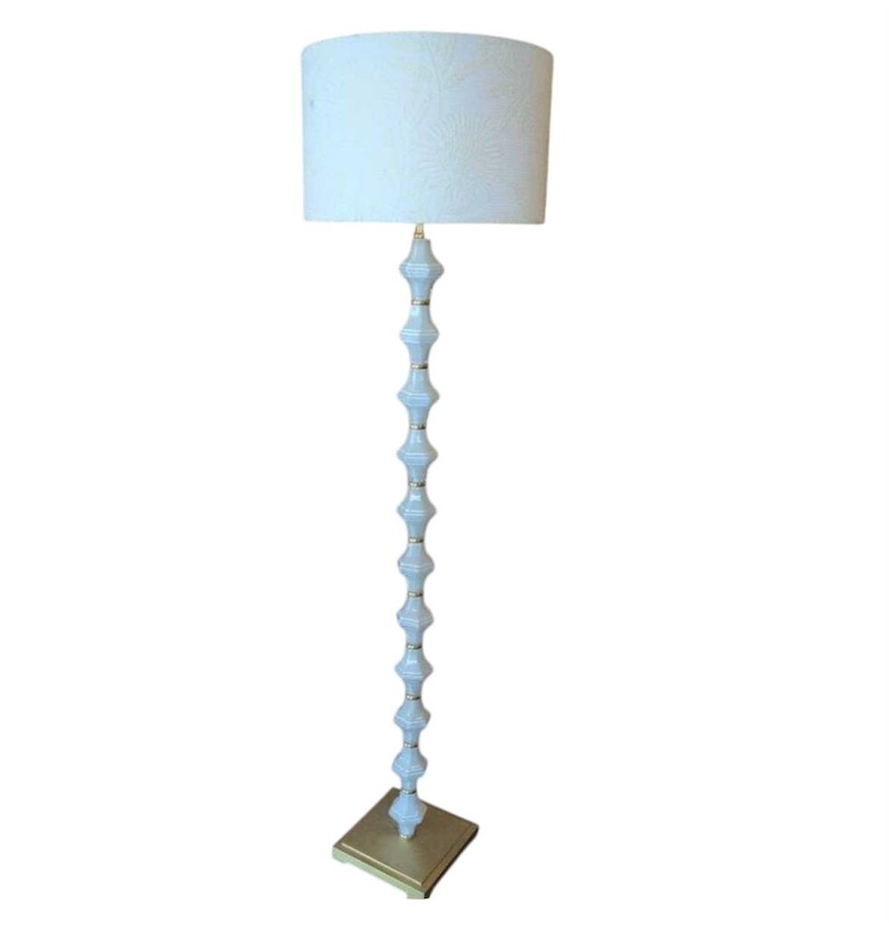 Opalhouse Glass Metal Stacked Floor Lamp Cream White