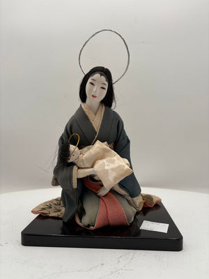 Japanese GoFun Doll Madonna & Child Figural on Stand