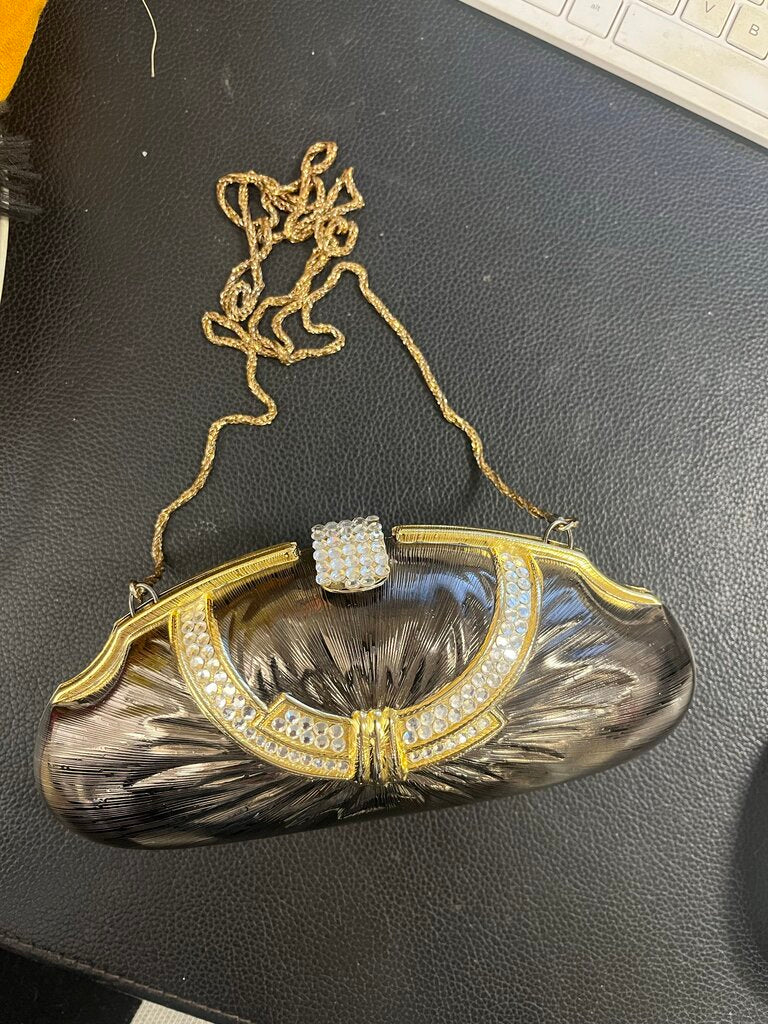 Vintage Sasha Jeweled Hard Case Evening Purse