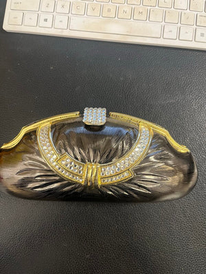 Vintage Sasha Jeweled Hard Case Evening Purse