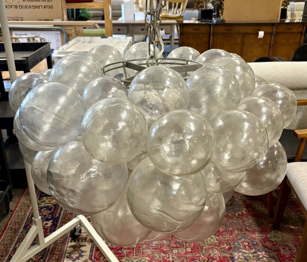 Muriel Resin Cast 5 Lamp Bubble Chandelier