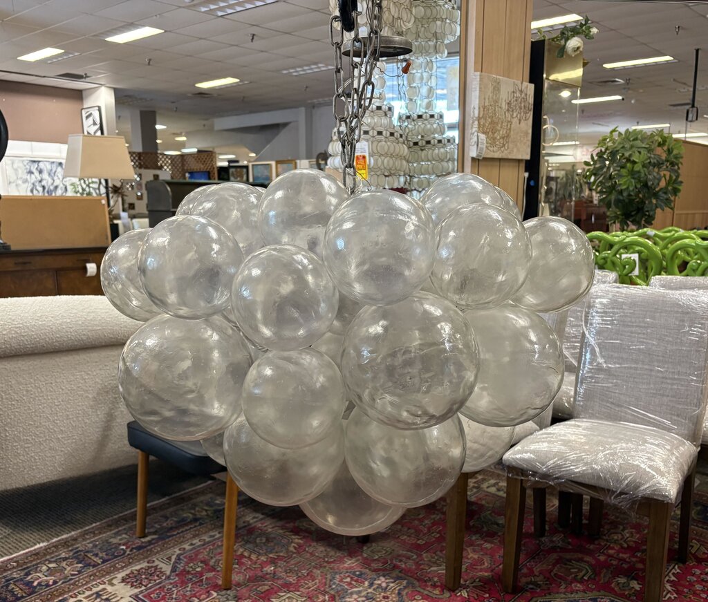 Muriel Resin Cast 5 Lamp Bubble Chandelier