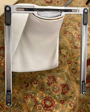 Rolf Benz 7800 White Leather Chairs (PAIR)