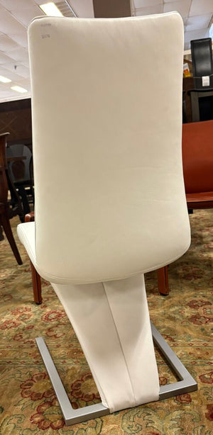 Rolf Benz 7800 White Leather Chairs (PAIR)