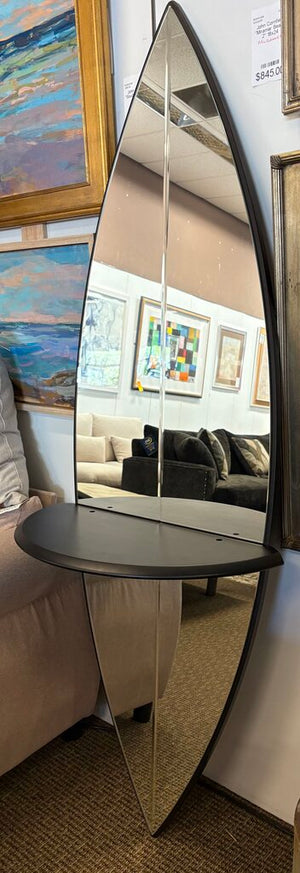 M. Perego Porada Black Surf Mirror w/ Shelf