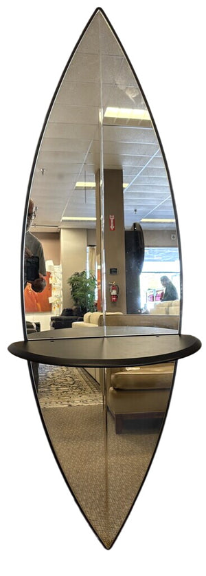 M. Perego Porada Black Surf Mirror w/ Shelf