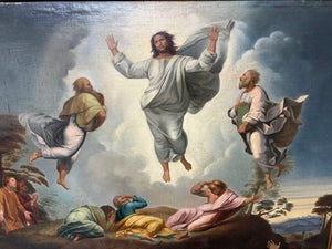 Raphael "The Transfiguration" 1910 Oil Reproduction Giltwood Frame