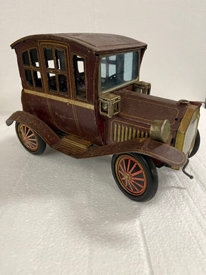 Vintage Rosko Japan Tin Grand-Pa Car