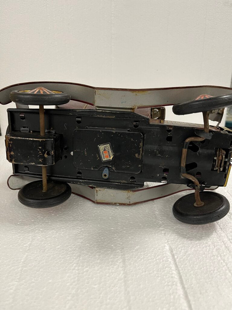 Vintage Rosko Japan Tin Grand-Pa Car