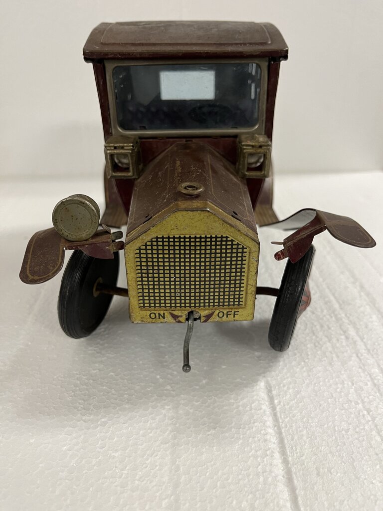 Vintage Rosko Japan Tin Grand-Pa Car