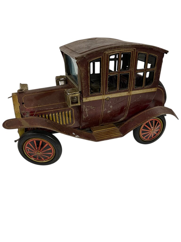 Vintage Rosko Japan Tin Grand-Pa Car