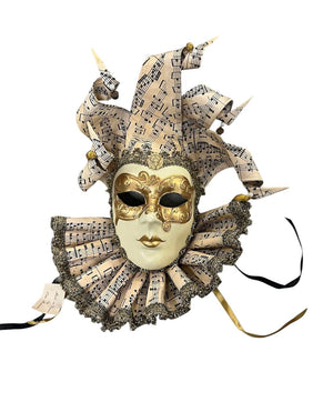 Otto Bassano Hand Painted Venetian Mask Gold