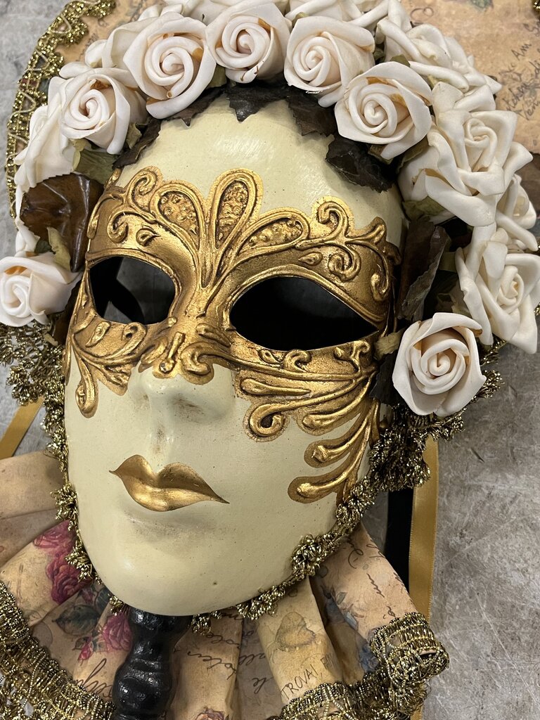 Otto Bassano Hand Painted Venetian Mask The Bride