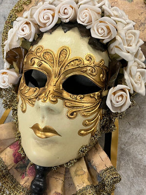 Otto Bassano Hand Painted Venetian Mask The Bride