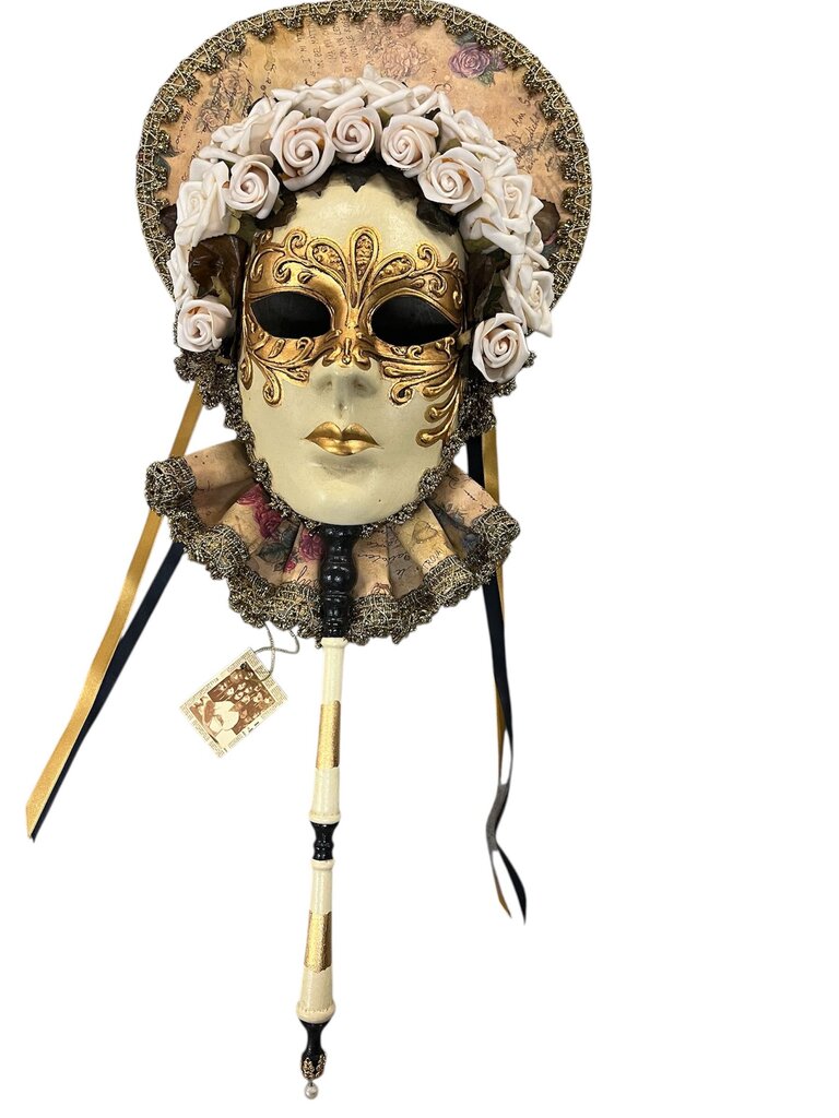 Otto Bassano Hand Painted Venetian Mask The Bride