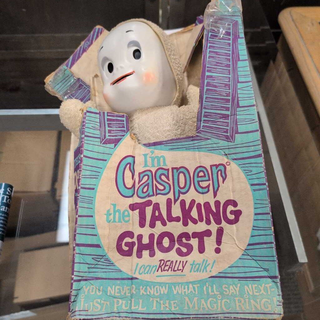 Vintage 1961 Casper the Friendly Ghost Talking Doll Pull String