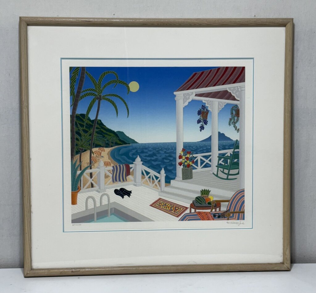 Thomas McKnight " St. Bartz" 1987 AP20/40 Serigraph