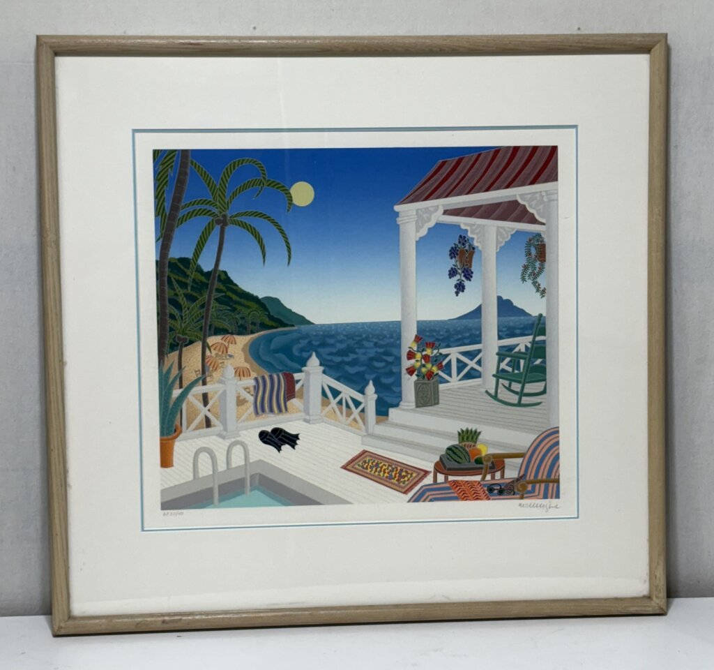 Thomas McKnight " St. Bartz" 1987 AP20/40 Serigraph