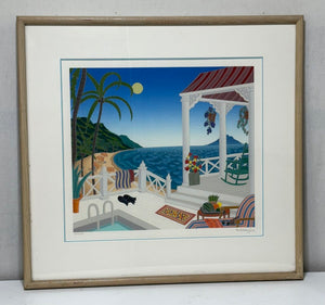 Thomas McKnight " St. Bartz" 1987 AP20/40 Serigraph