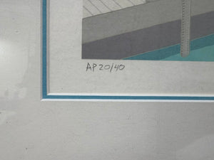 Thomas McKnight " St. Bartz" 1987 AP20/40 Serigraph