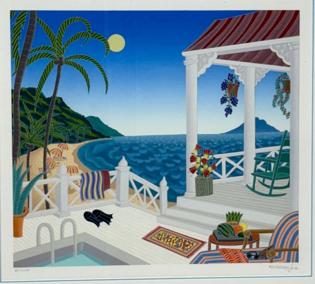 Thomas McKnight " St. Bartz" 1987 AP20/40 Serigraph