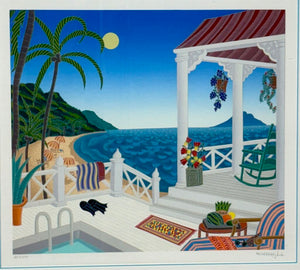 Thomas McKnight " St. Bartz" 1987 AP20/40 Serigraph