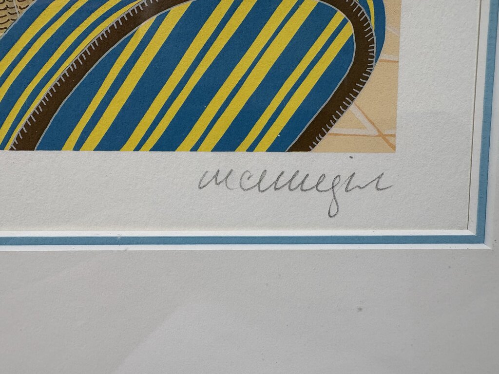 Thomas McKnight "Terrace Overlooking the Sea" HC15/40 Serigraph