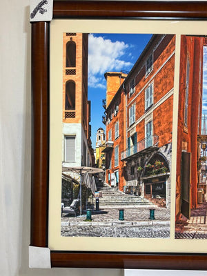 Pierre Masson Triptych Villefranche Sur Mer Series France Hi Rez Photos on Canvas New Unhung Frame