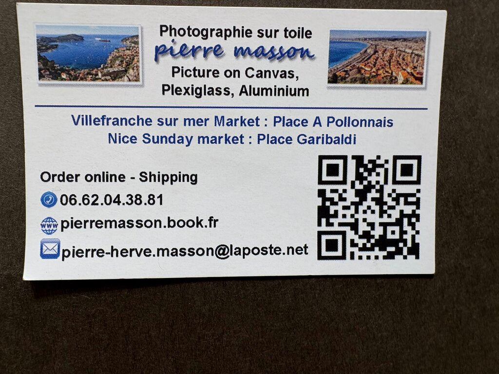 Pierre Masson Triptych Villefranche Sur Mer Series France Hi Rez Photos on Canvas New Unhung Frame